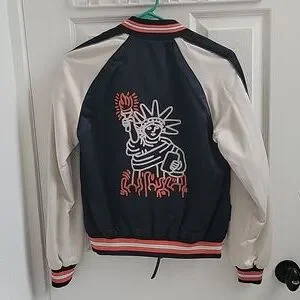 COACH x Keith Haring ボンバージャケット XS Coach X Keith Haring Love Liberty Jacket Small S Statue of